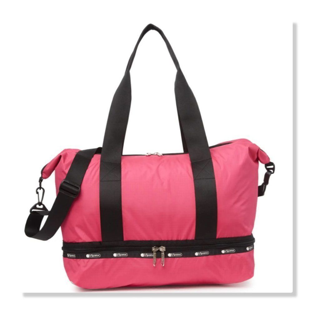 LeSportsac 'Dakota' Medium Deluxe Overnight Bag in Pink - NEW